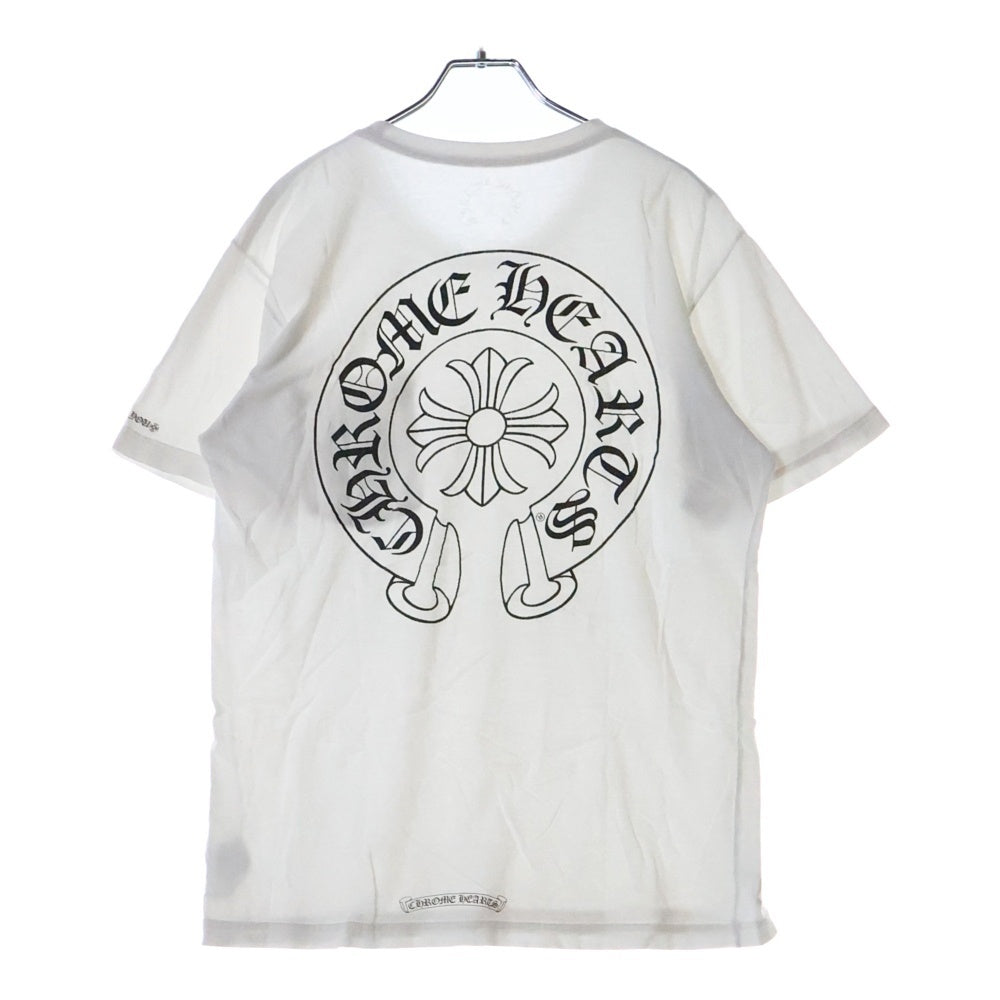 CHROME HEARTS(クロムハーツ) Horseshoe S/S Tee ホースシュー ロゴ 半袖Tシャツ カットソー ホワイト