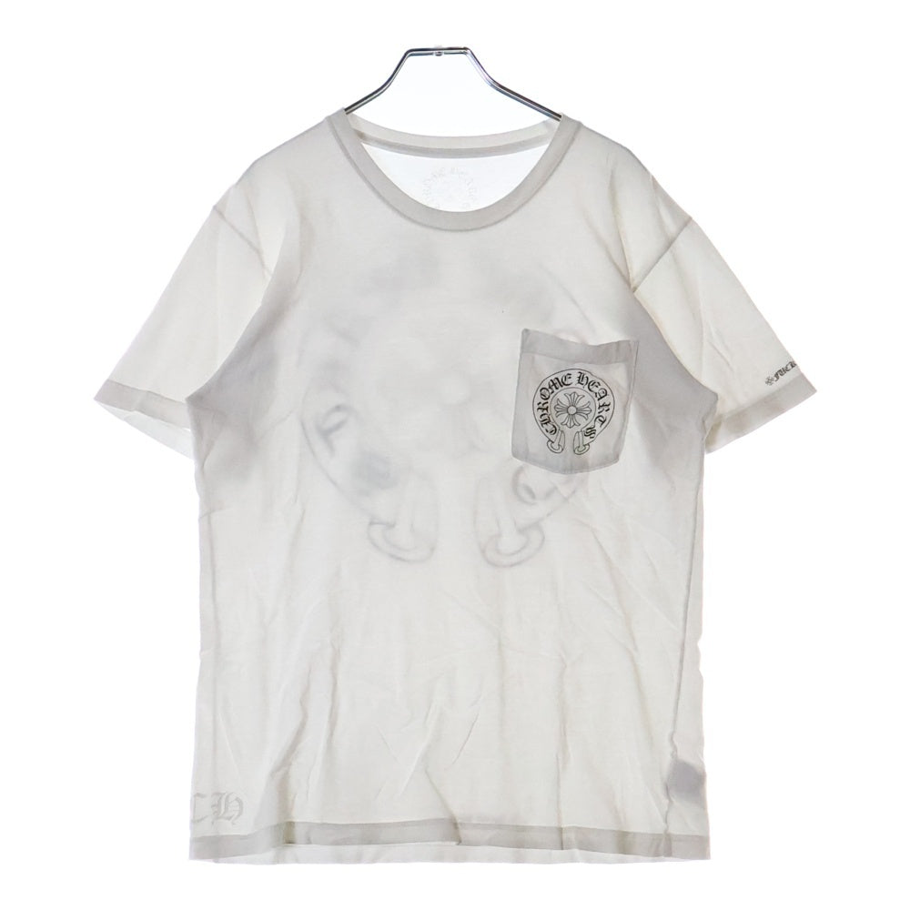 CHROME HEARTS(クロムハーツ) Horseshoe S/S Tee ホースシュー ロゴ 半袖Tシャツ カットソー ホワイト