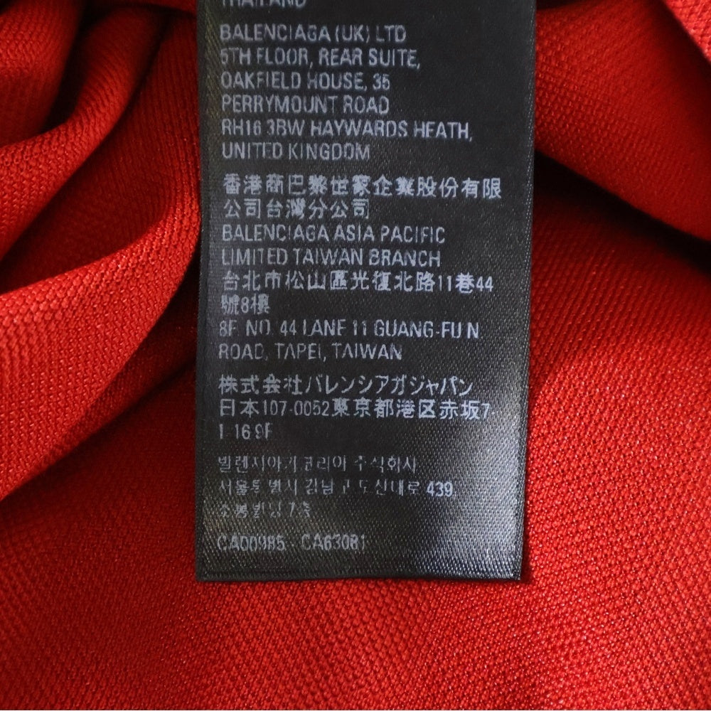 BALENCIAGA(バレンシアガ) 24SS PARIS SOCCER サッカーシリーズテクニカルジャージー 半袖Tシャツ カットソー レッド 723663 TNV13 64000
