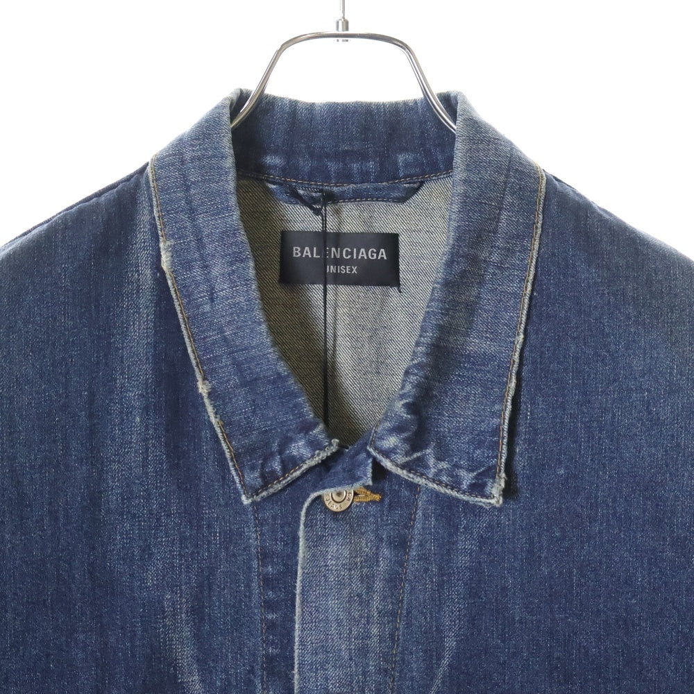 BALENCIAGA(バレンシアガ) Denim Oversize Jacket デニム オーバーサイズ ジャケット インディゴ 738738 TRWA7