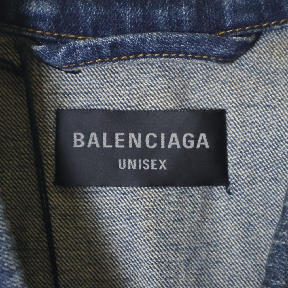 BALENCIAGA(バレンシアガ) Denim Oversize Jacket デニム オーバーサイズ ジャケット インディゴ 738738 TRWA7