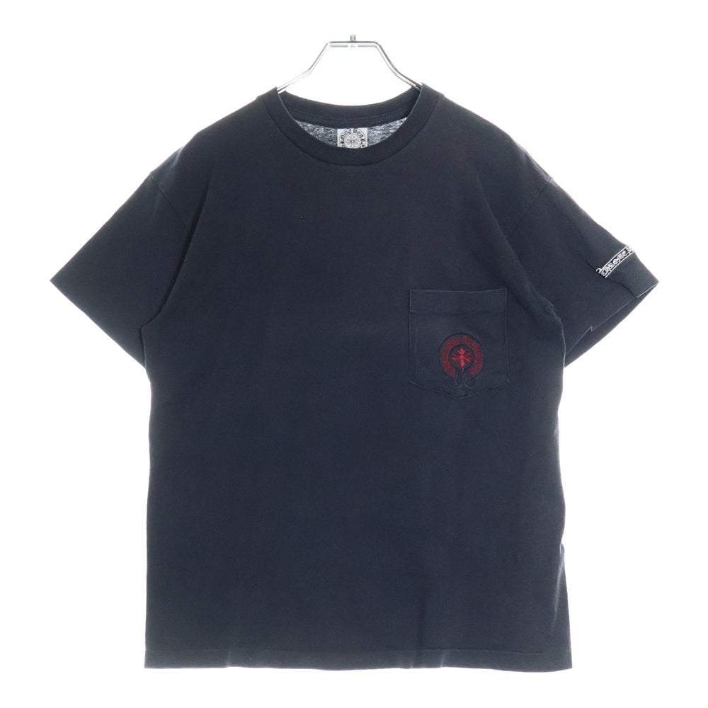 CHROME HEARTS(クロムハーツ) OLD オールド フロントホースシュー刺繍 半袖Tシャツ カットソー ブラック