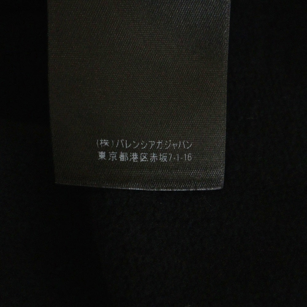 BALENCIAGA(バレンシアガ) 22SS PARIS刺繍プルオーバーパーカー ブラック 674986 TLVL8