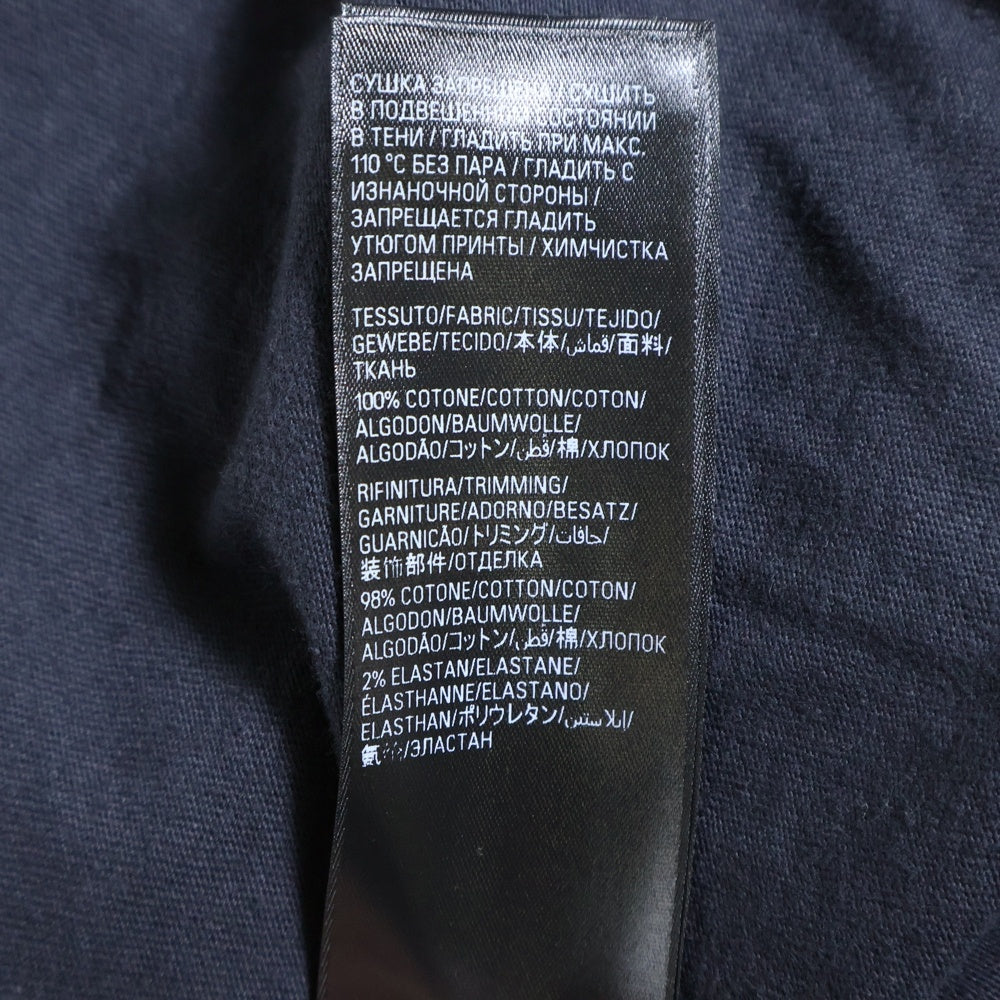 BALENCIAGA(バレンシアガ) 24SS ヴィンテージ加工メタルロゴ長袖Tシャツ カットソー ブラック 699191 TPVO3
