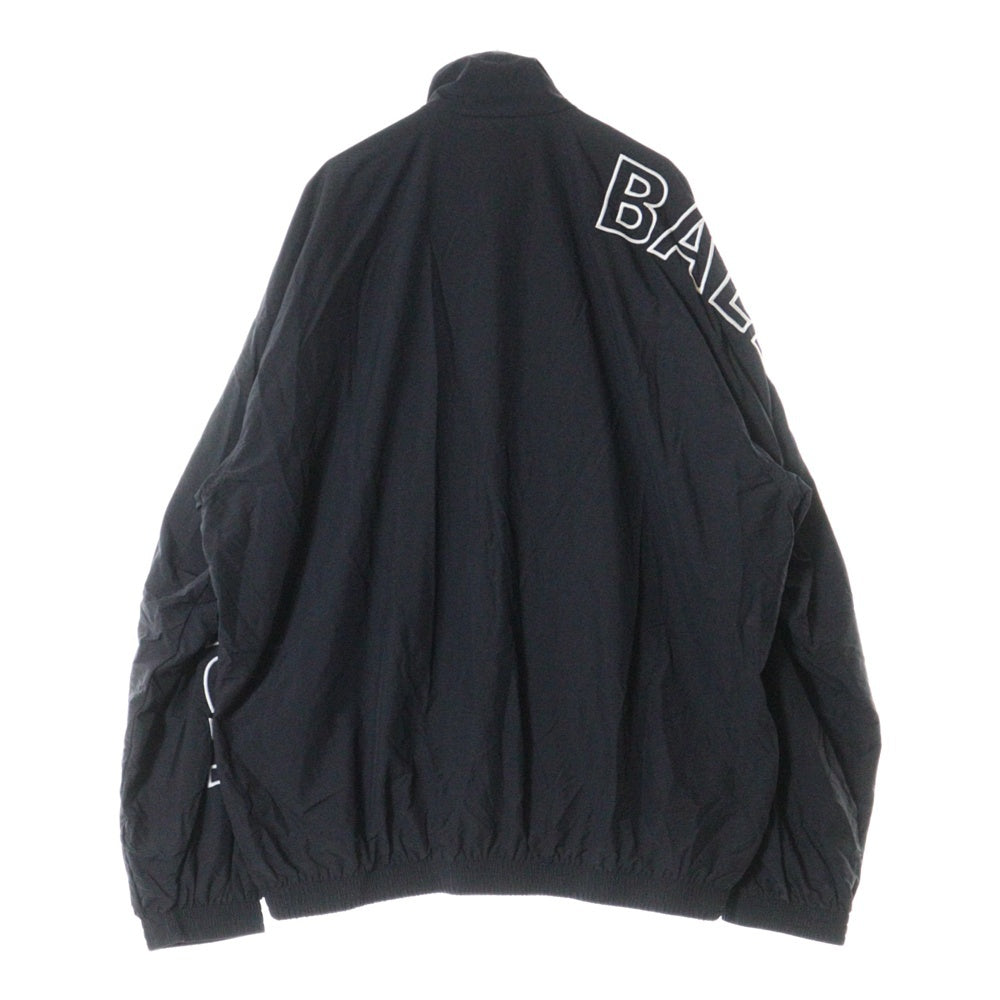 BALENCIAGA(バレンシアガ) アウトラインロゴ ナイロントラックジャケット ブラック 768920 TNO79