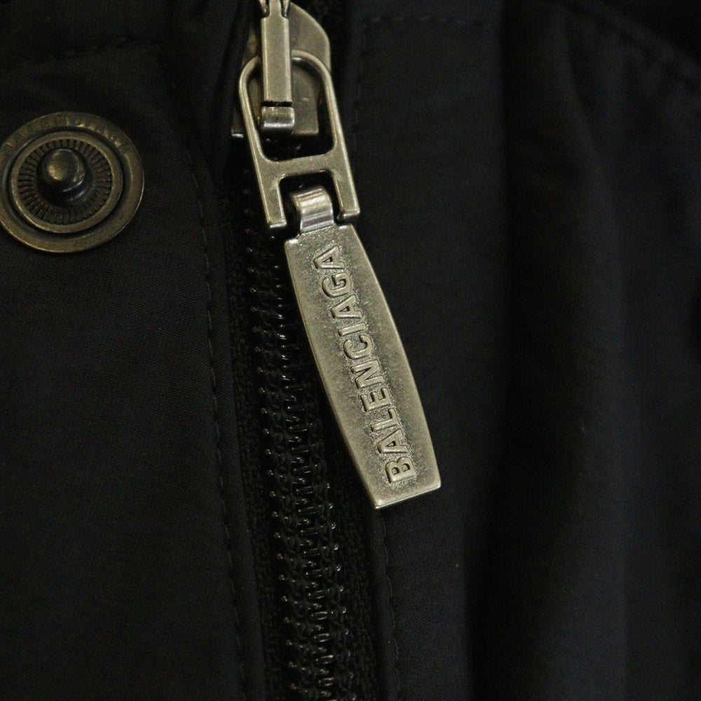BALENCIAGA(バレンシアガ) アウトラインロゴ ナイロントラックジャケット ブラック 768920 TNO79