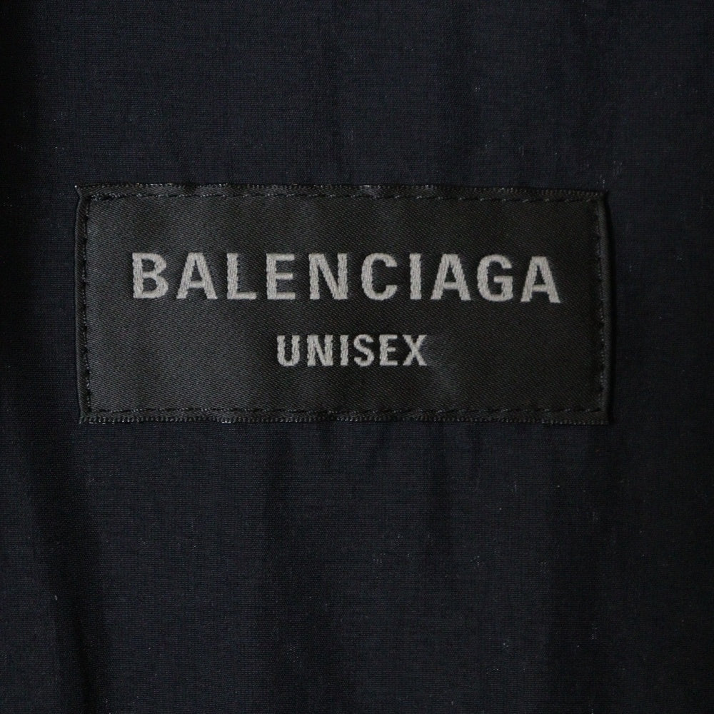 BALENCIAGA(バレンシアガ) アウトラインロゴ ナイロントラックジャケット ブラック 768920 TNO79