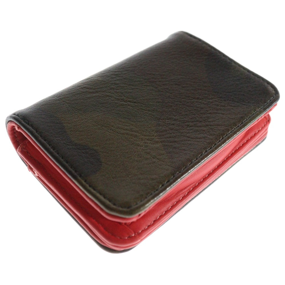 CHROME HEARTS(クロムハーツ) CARD CASEV1 3POKET カードケース ポケット スクロールラベル カモフラージュ柄 カーキ/シルバー