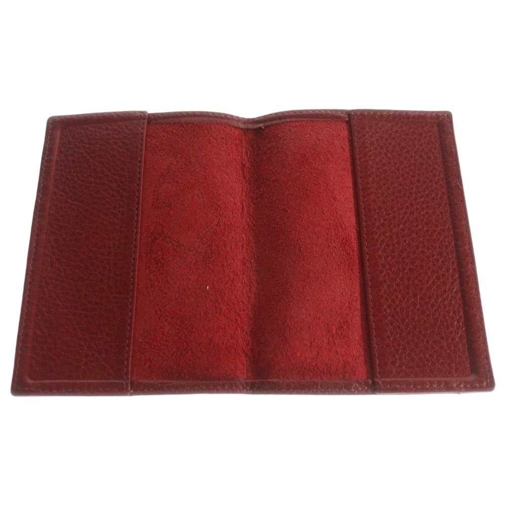 CHROME HEARTS(クロムハーツ) PASS CASE クロスパッチ レザーパスケース カバー レッド
