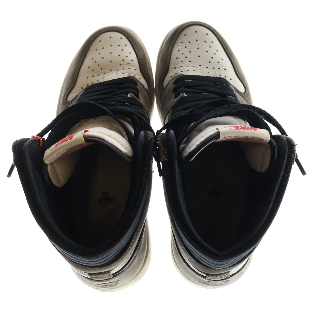 NIKE(ナイキ) ×TRAVIS SCOTT AIR JORDAN 1 RETRO HIGH OG TS SP CD4487-100 トラヴィススコット エアジョーダン1 レトロ ハイカット スニーカー ブラウン US8.T5/26.5cm