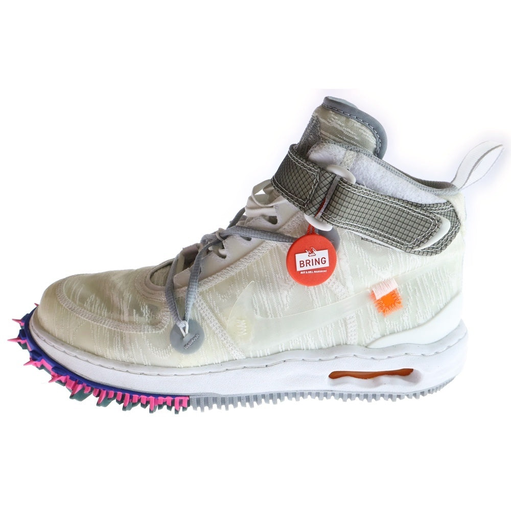 NIKE(ナイキ) ×Off-White AIR FORCE 1 MID White オフホワイト エアフォースワン ミッドカットスニーカー ホワイト US10/28.0cm DO6290-100