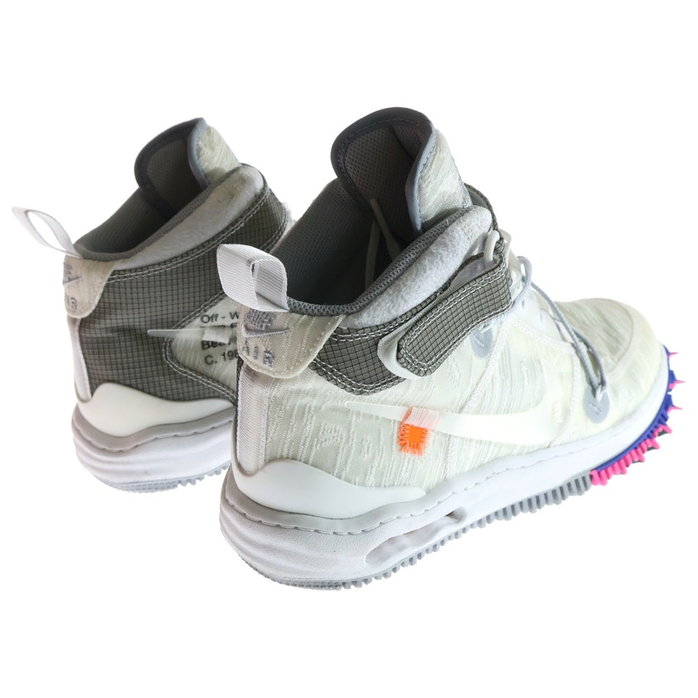 NIKE(ナイキ) ×Off-White AIR FORCE 1 MID White オフホワイト エアフォースワン ミッドカットスニーカー ホワイト US10/28.0cm DO6290-100