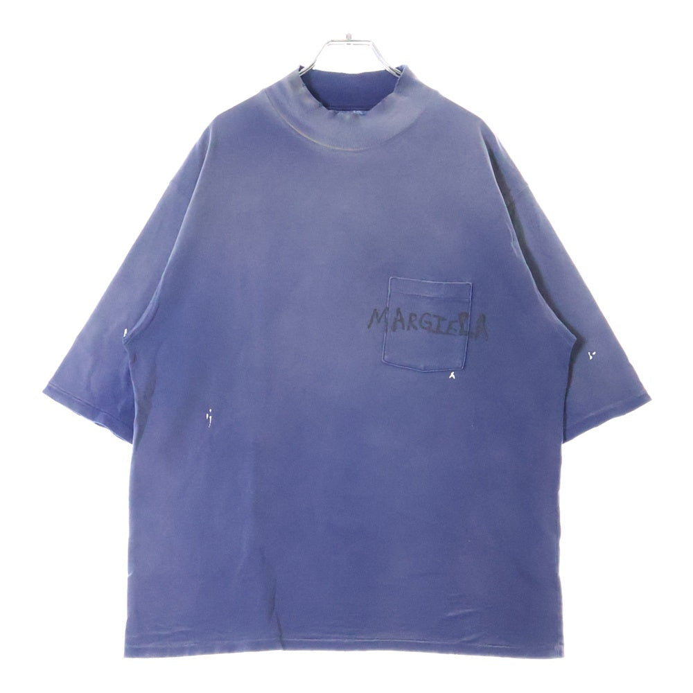 Maison Margiela 0(メゾンマルジェラ) 25SS グラフィックロゴ 半袖Tシャツカットソー ネイビー S50GC0714
