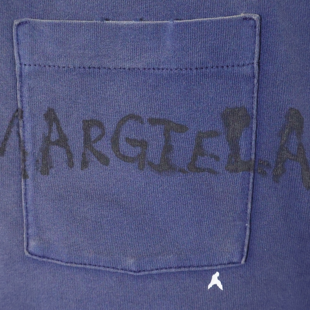 Maison Margiela 0(メゾンマルジェラ) 25SS グラフィックロゴ 半袖Tシャツカットソー ネイビー S50GC0714