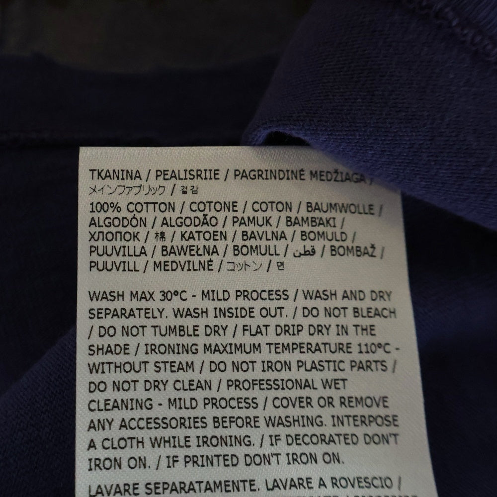 Maison Margiela 0(メゾンマルジェラ) 25SS グラフィックロゴ 半袖Tシャツカットソー ネイビー S50GC0714