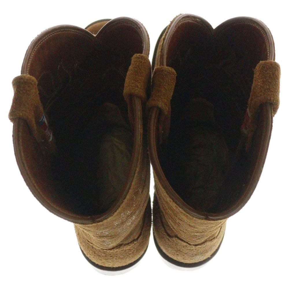 Rios Of Mercedes(リオスオブメルセデス) 8859K VIBRAM SOLE スウェード ウエスタンブーツ ベージュ
