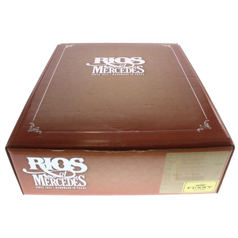 Rios Of Mercedes(リオスオブメルセデス) 8859K VIBRAM SOLE スウェード ウエスタンブーツ ベージュ