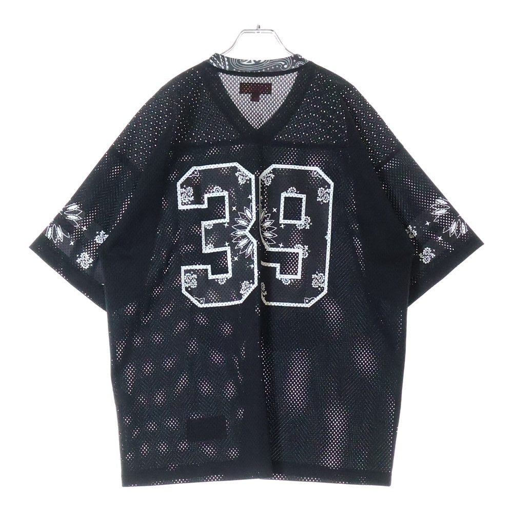 SUPREME(シュプリーム) 25SS Bandana Football Jersey バンダナフットボール半袖シャツ ブラック