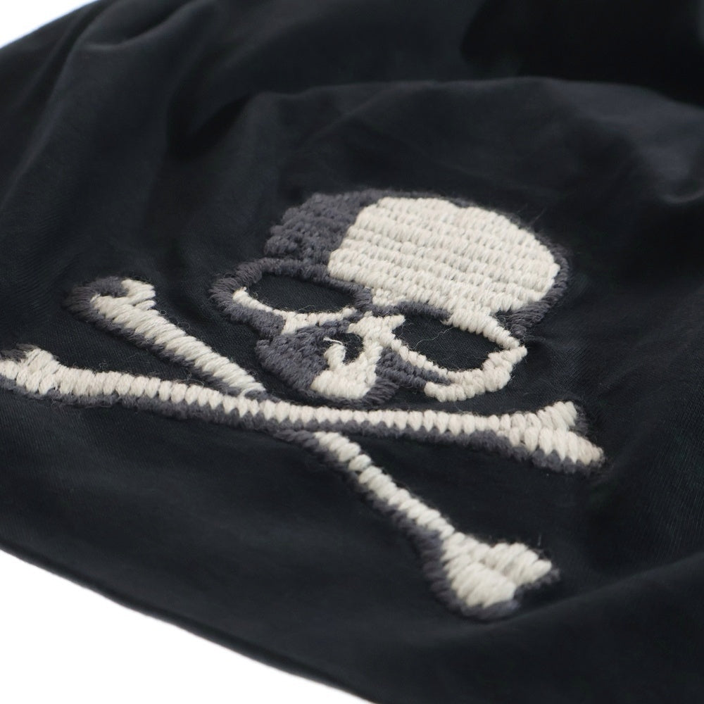mastermind JAPAN(マスターマインドジャパン) ロゴワッペン コットンニットキャップ ニット帽 ビーニー ブラック