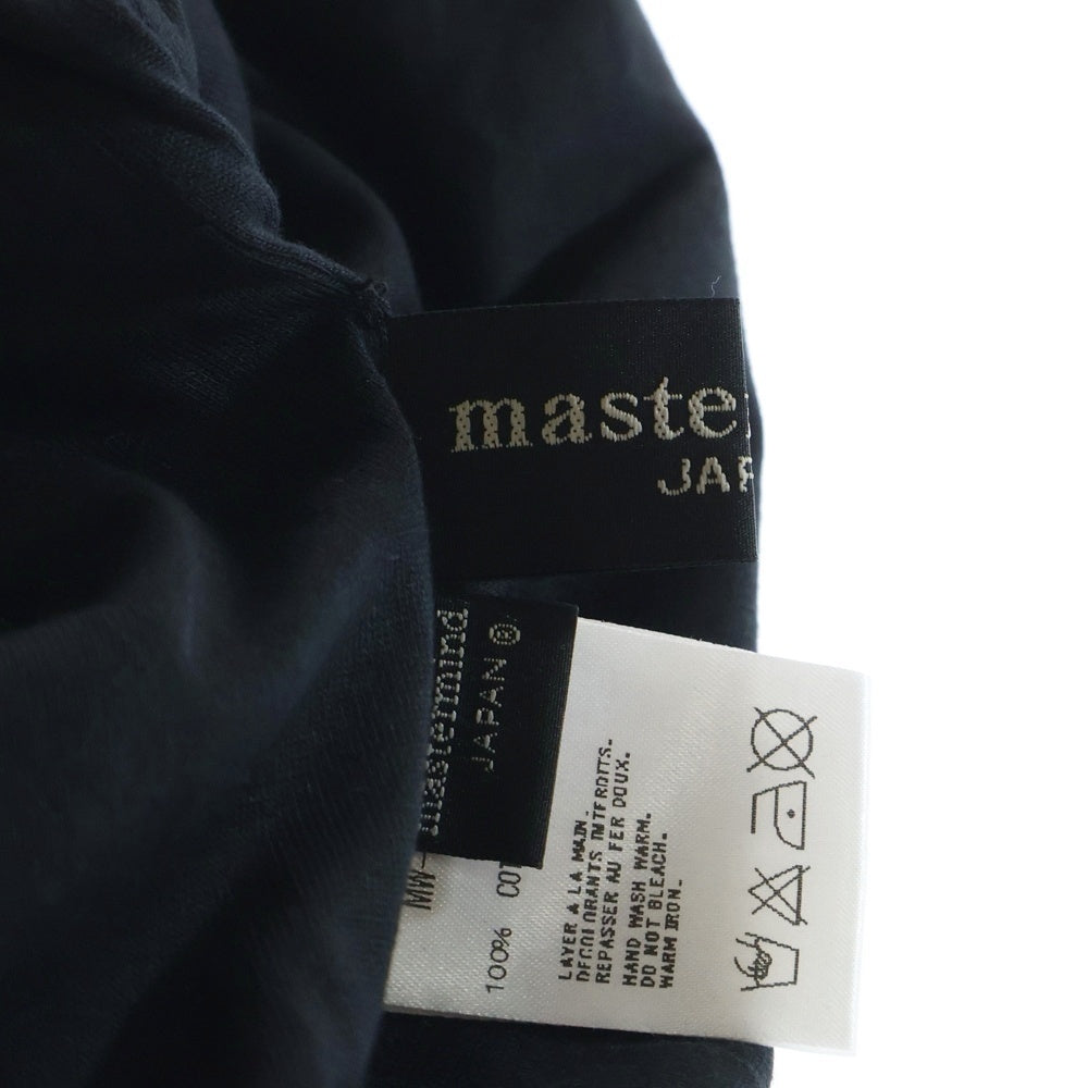 mastermind JAPAN(マスターマインドジャパン) ロゴワッペン コットンニットキャップ ニット帽 ビーニー ブラック