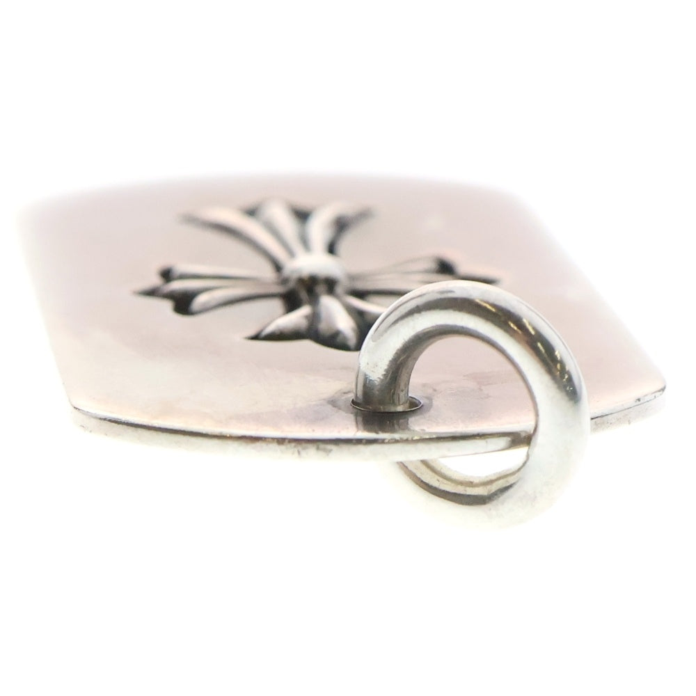 CHROME HEARTS(クロムハーツ) D TAG LRG TNY CRS カットアウトタイニーCHクロス ラージドッグタグ ネックレストップ シルバー