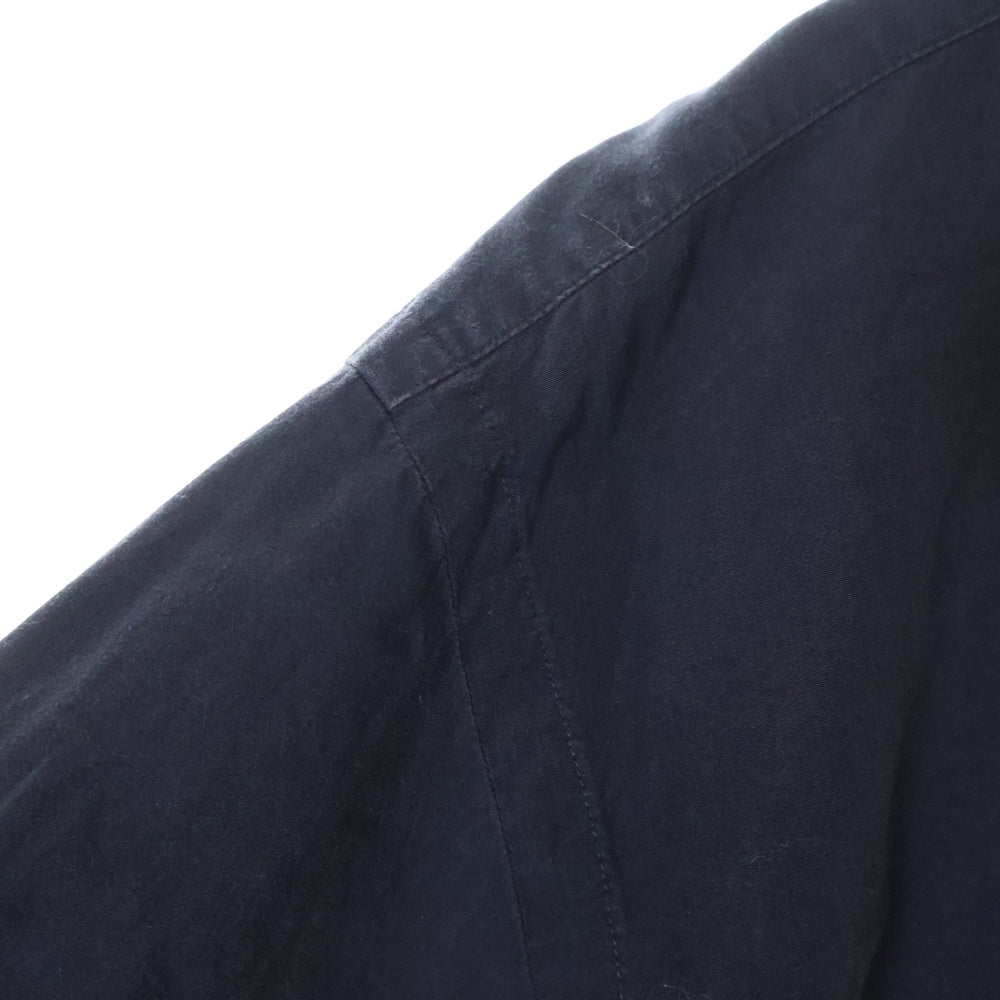 COMOLI(コモリ) 22AW レギュラーカラー ロングスリーブ ドレス シャツ ブラック W03-02001