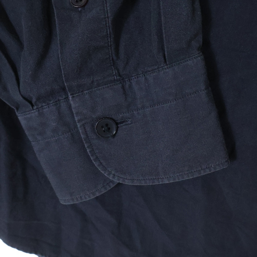 COMOLI(コモリ) 22AW レギュラーカラー ロングスリーブ ドレス シャツ ブラック W03-02001