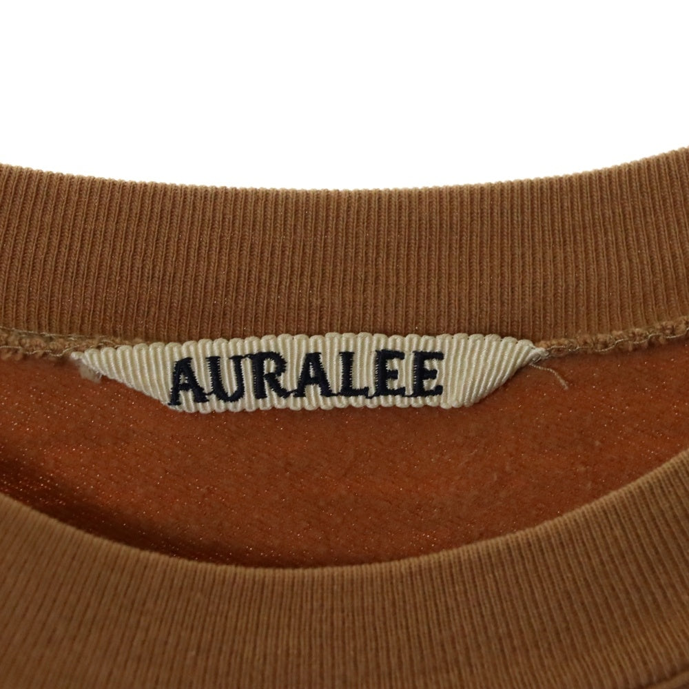 AURALEE(オーラリー) SUPER HIGH GAUGE SWEAT スーパー ハイゲージ スウェット スウェットトレーナー クルーネック ブラウン