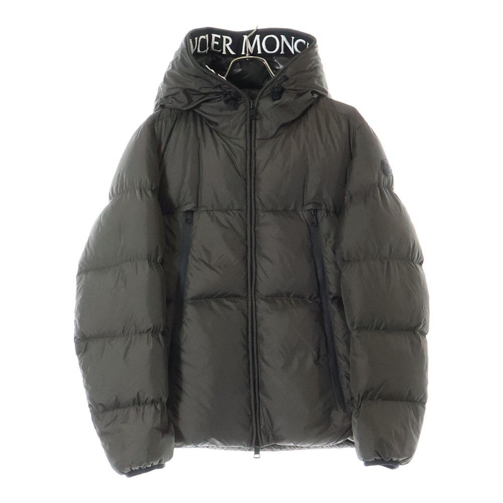 MONCLER(モンクレール) MONTCLA モンクラー ロゴフーデッドナイロンダウンジャケット アウター カーキ F20911B56900