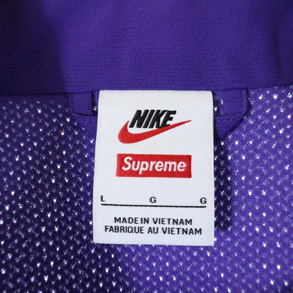 SUPREME(シュプリーム) 25SS x Nike Track Jacket HF9622-545 ナイキ 刺繍ロゴ トラックジャケット パープル