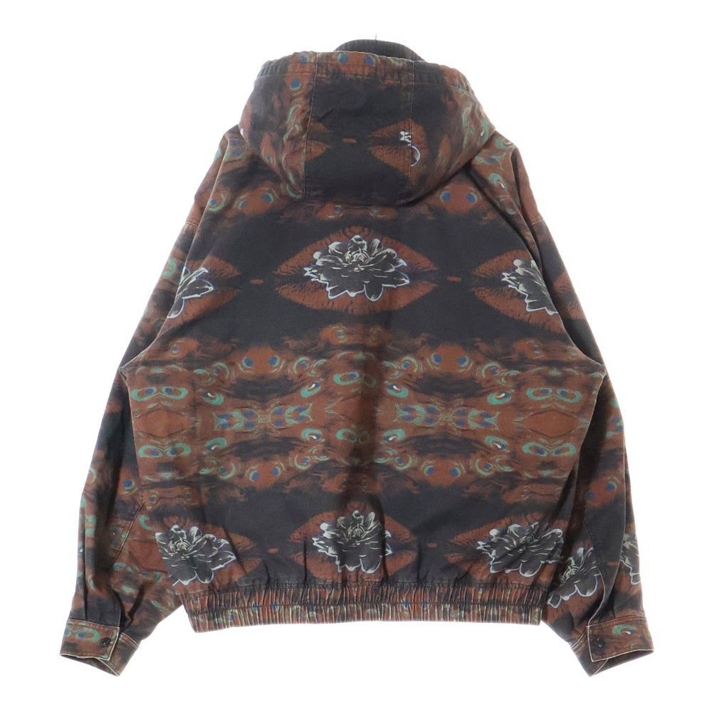 SUPREME(シュプリーム) 23AW Leather Collar Utility Jacket レザーカラーユーティリティージャケット 総柄デザイン アウター マルチカラー