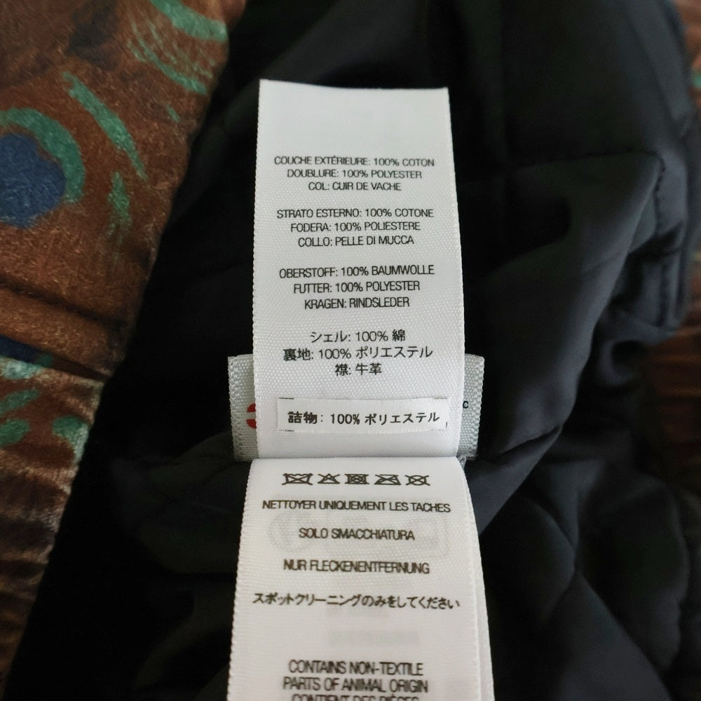 SUPREME(シュプリーム) 23AW Leather Collar Utility Jacket レザーカラーユーティリティージャケット 総柄デザイン アウター マルチカラー