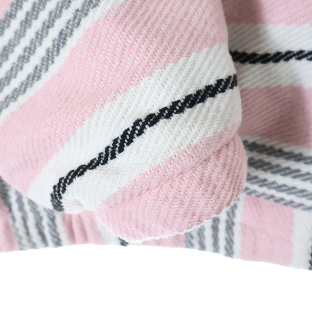 SUPREME(シュプリーム) 25SS Woven Stripe Hooded Jacket ウーブンストライプフーディージャケット アウター ピンク/ホワイト