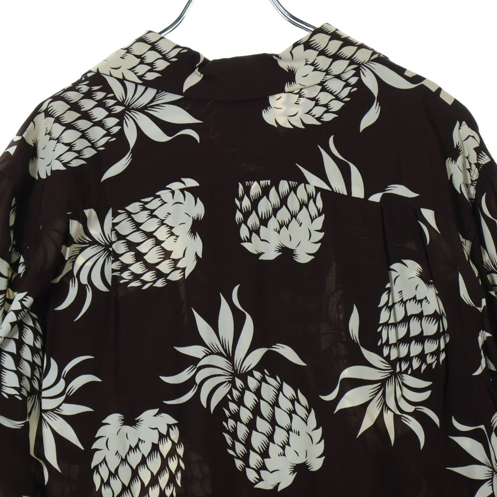 VINTAGE(ヴィンテージ) 50s DUKE KAHANAMOKU DUKE'S PINEAPPLES デュークカハナモク パイナップル ハワイアンシャツ アロハ ブラウン