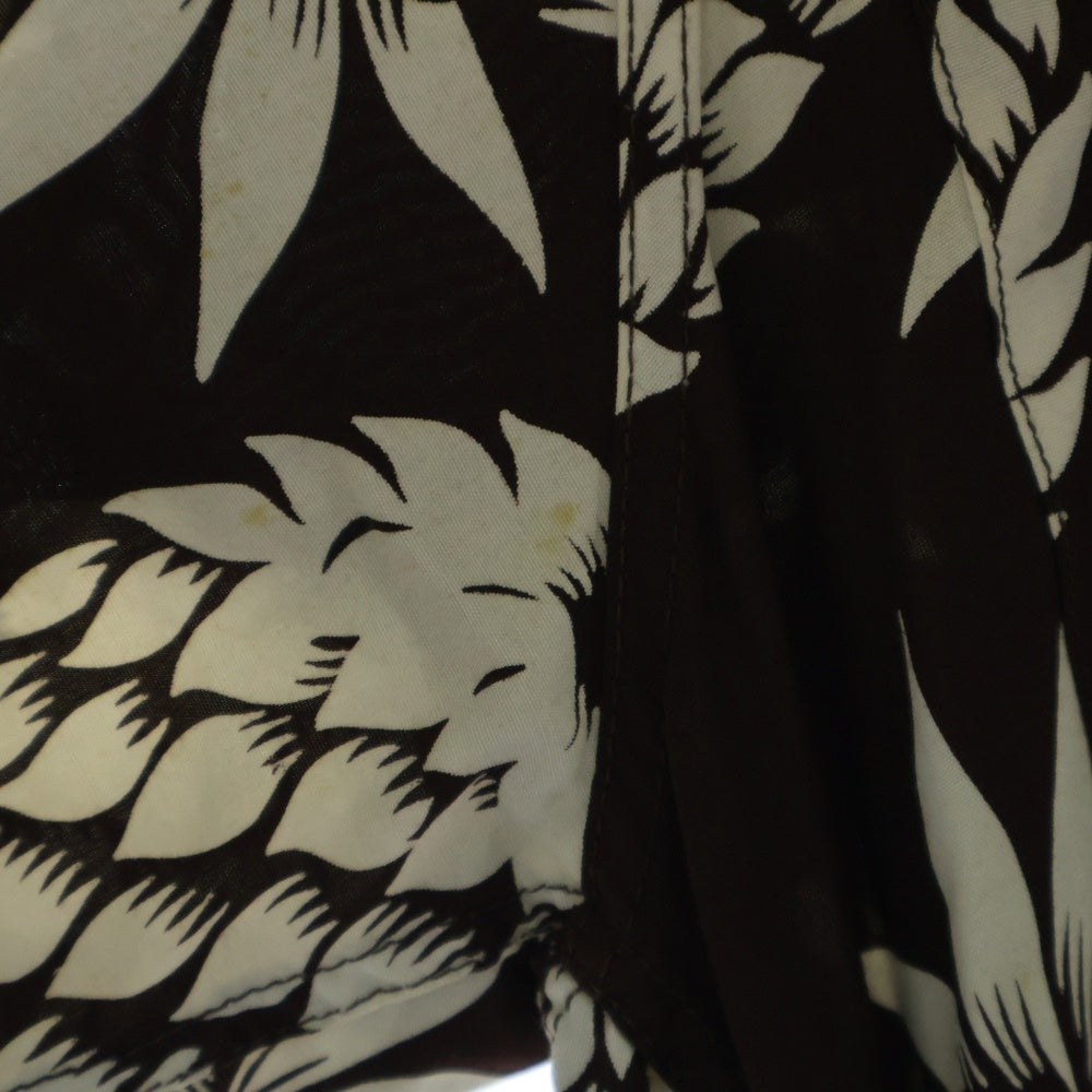 VINTAGE(ヴィンテージ) 50s DUKE KAHANAMOKU DUKE'S PINEAPPLES デュークカハナモク パイナップル ハワイアンシャツ アロハ ブラウン