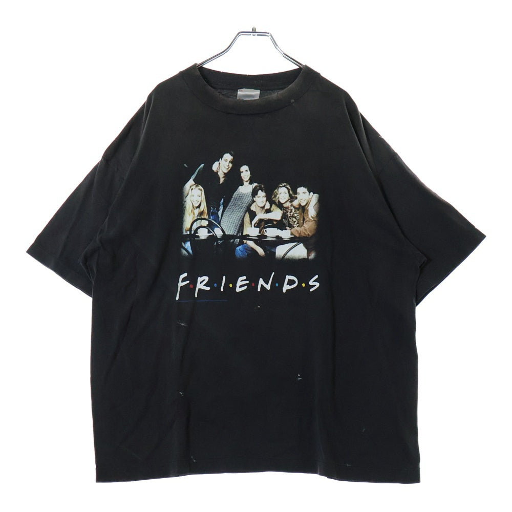 SAINT MICHAEL(セントマイケル) 25SS × FRIENDS / FRD_SS TEE フォトプリント ヴィンテージ加工 半袖Tシャツ グレー SM-HR8-0000-C56