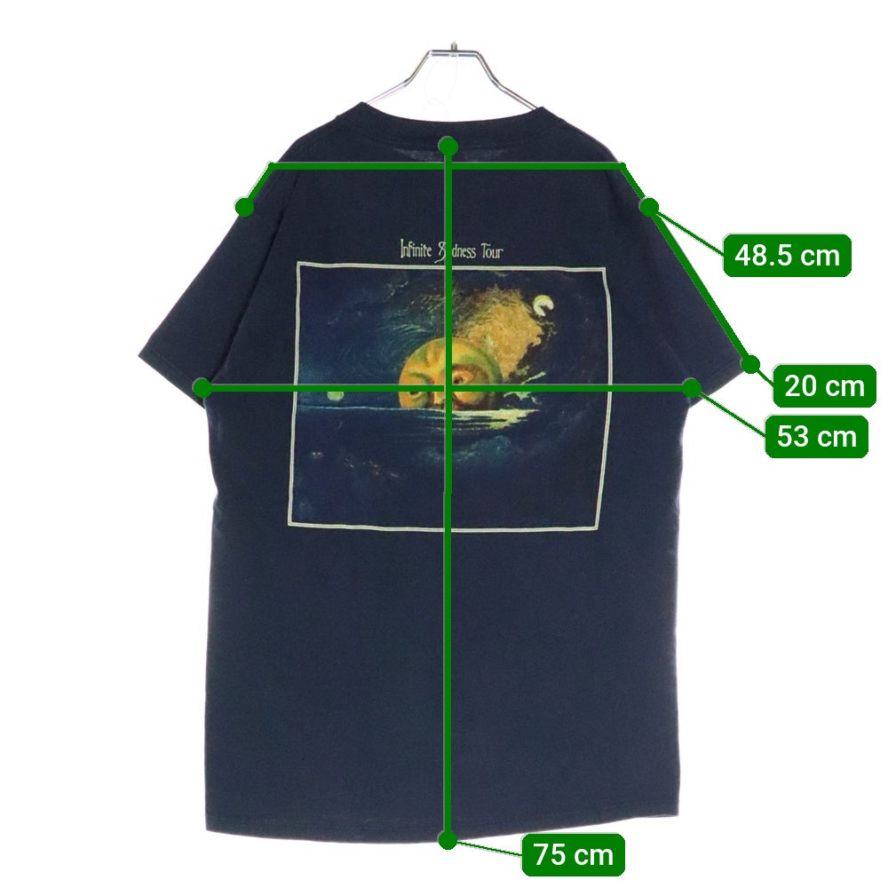 VINTAGE(ヴィンテージ) 90's THE SMASHING PUMPKINS MELLON COLLIE AND THE INFINITE SADNES スマッシング パンプキンズ メロンコリー 半袖Tシャツ カットソー ネイビー