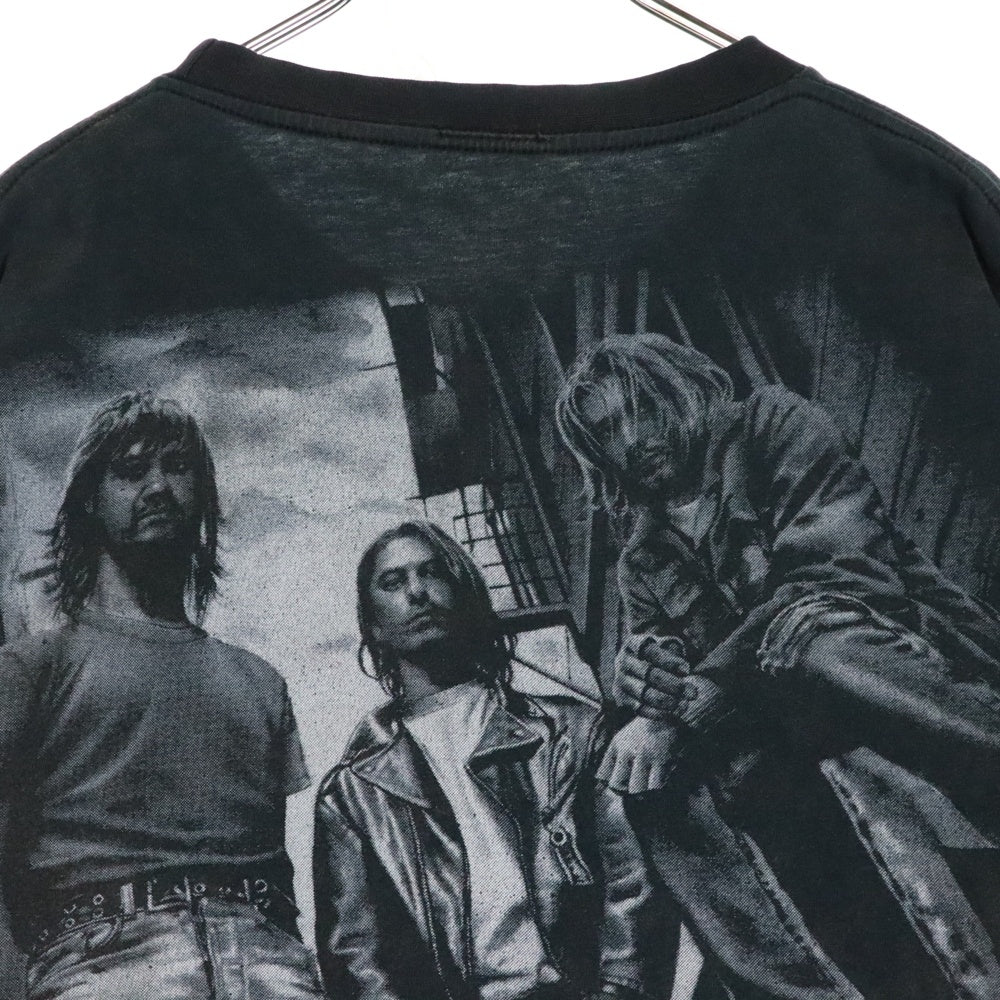 VINTAGE(ヴィンテージ) NIRVENA KURT KOBAIN BOOTLEG ニルヴァーナ カートコバーン ブート プリント半袖Tシャツ カットソー ブラック