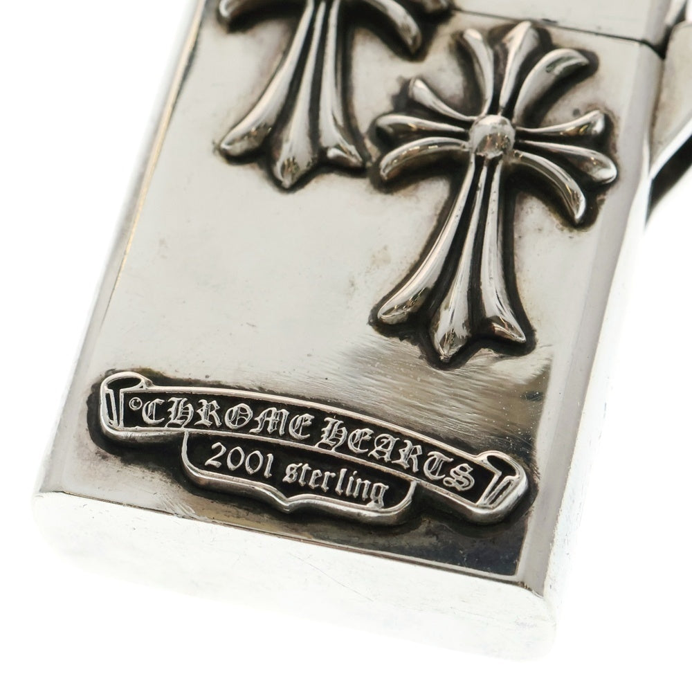 CHROME HEARTS(クロムハーツ) ZIPPO LIGHTERZ-V2 スモールCHクロスタイニーW ジッポライター シルバー