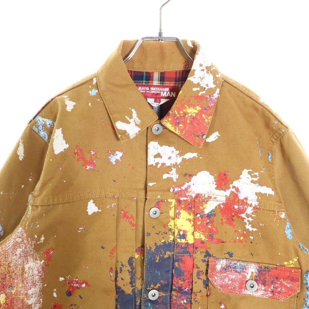 COMME des GARCONS JUNYA WATANABE MAN(コムデギャルソンジュンヤワタナベマン) ×LEVI'S ×リーバイス 18SS ペンキ加工 デニム トラッカージャケット