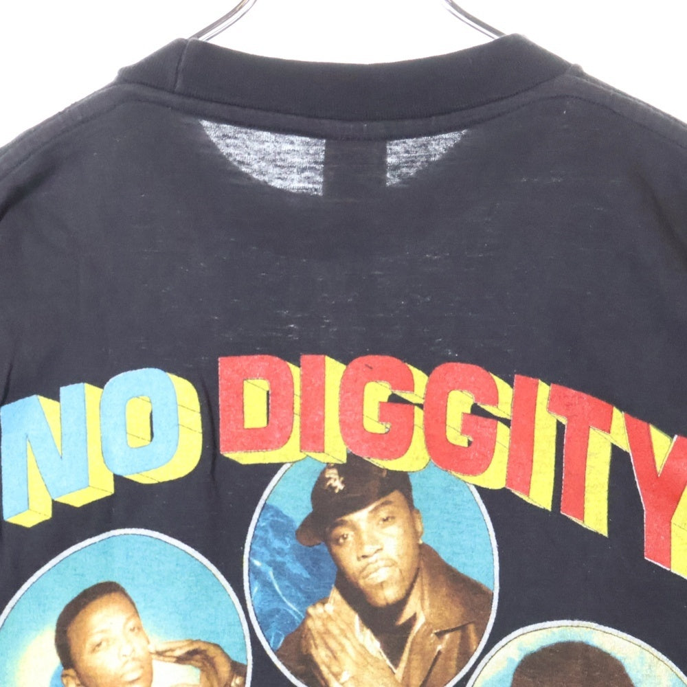 VINTAGE(ヴィンテージ) 90's BLACK STREET NO DIGGITY RAP BOOTLEG TEE バックストリート ノーディギー ブート 半袖Tシャツ カットソー ブラック