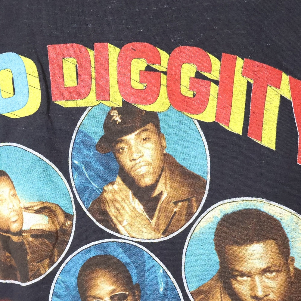 VINTAGE(ヴィンテージ) 90's BLACK STREET NO DIGGITY RAP BOOTLEG TEE バックストリート ノーディギー ブート 半袖Tシャツ カットソー ブラック