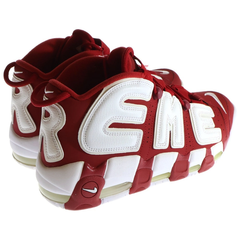 NIKE(ナイキ) ×SUPREME AIR MORE UPTEMPO 902290-600 シュプリーム エアモアアップテンポ モアテン ハイカットスニーカー レッド US9/27cm