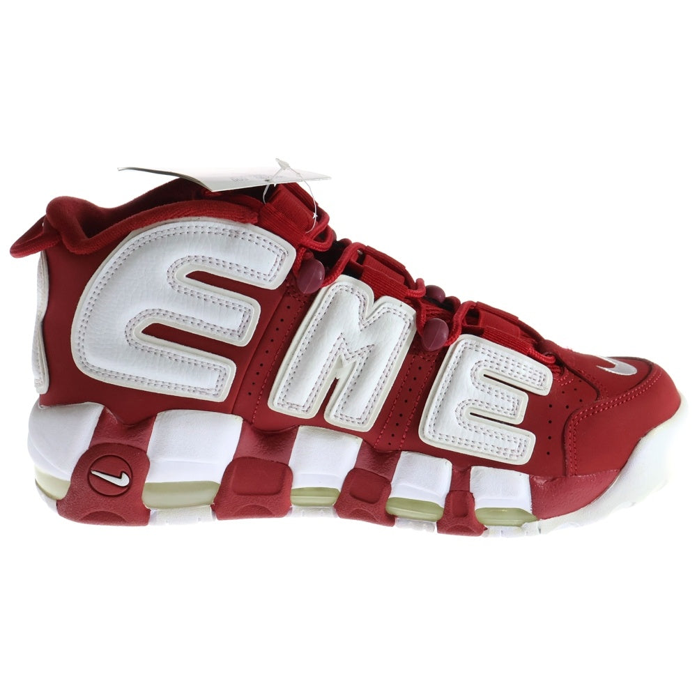 NIKE(ナイキ) ×SUPREME AIR MORE UPTEMPO 902290-600 シュプリーム エアモアアップテンポ モアテン ハイカットスニーカー レッド US9/27cm