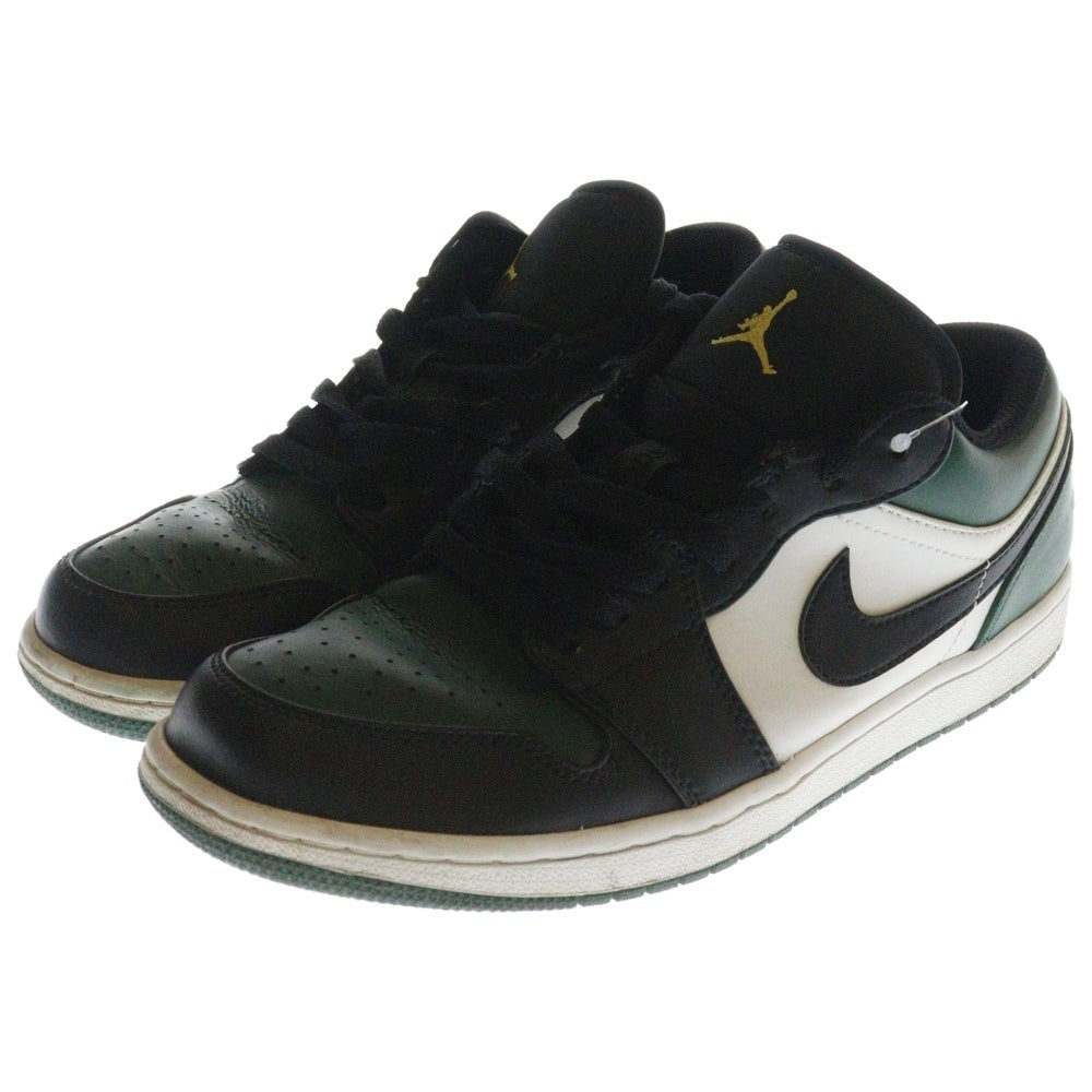 NIKE(ナイキ) AIR JORDAN 1 LOW エアジョーダン 1ローカットスニーカー US9/27.0cm ブラック/グリーン 553558-371