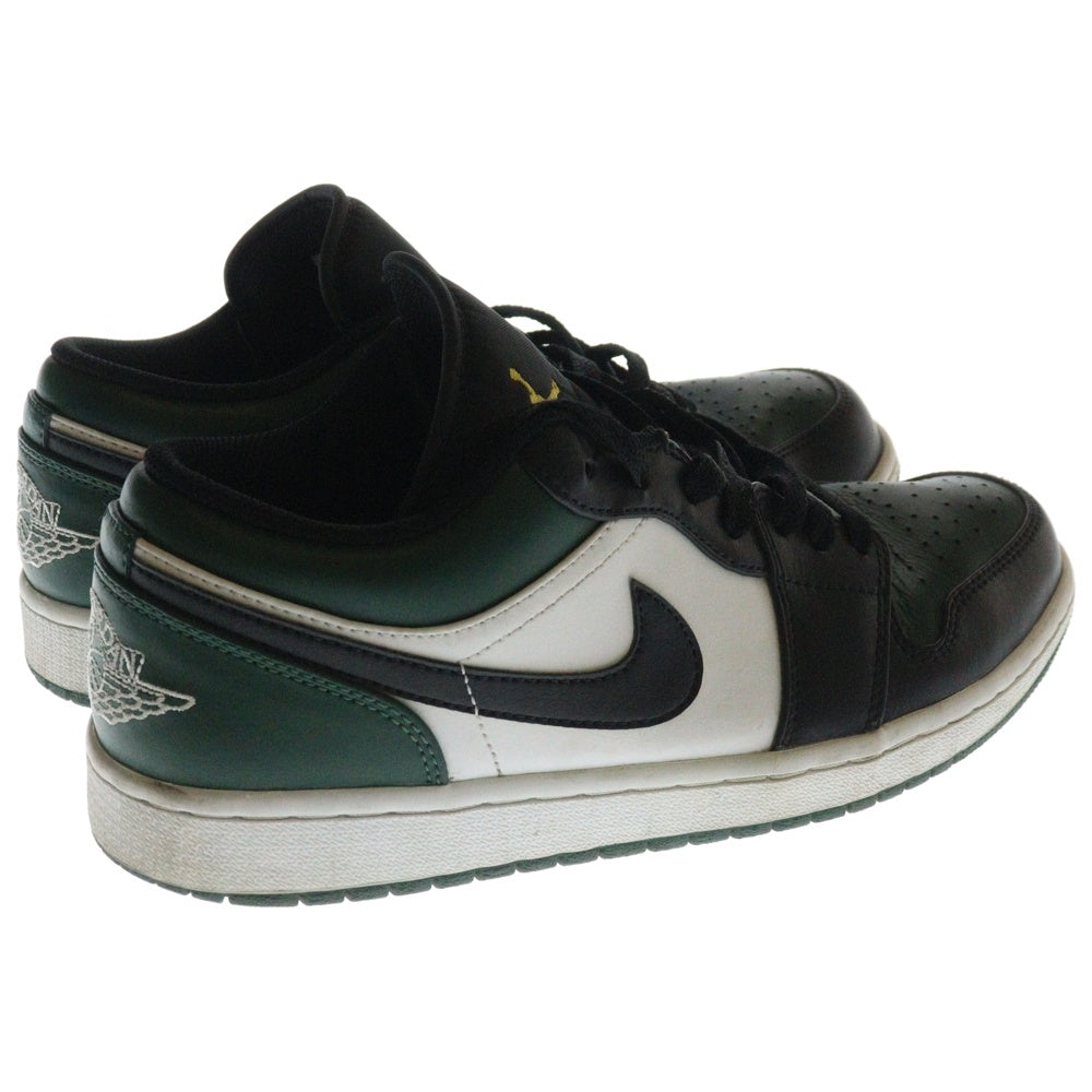 NIKE(ナイキ) AIR JORDAN 1 LOW エアジョーダン 1ローカットスニーカー US9/27.0cm ブラック/グリーン 553558-371