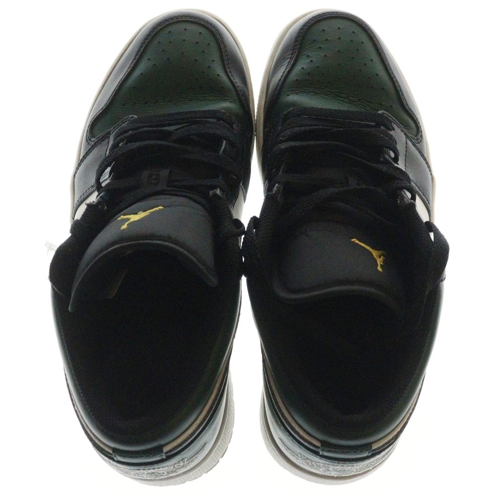 NIKE(ナイキ) AIR JORDAN 1 LOW エアジョーダン 1ローカットスニーカー US9/27.0cm ブラック/グリーン 553558-371