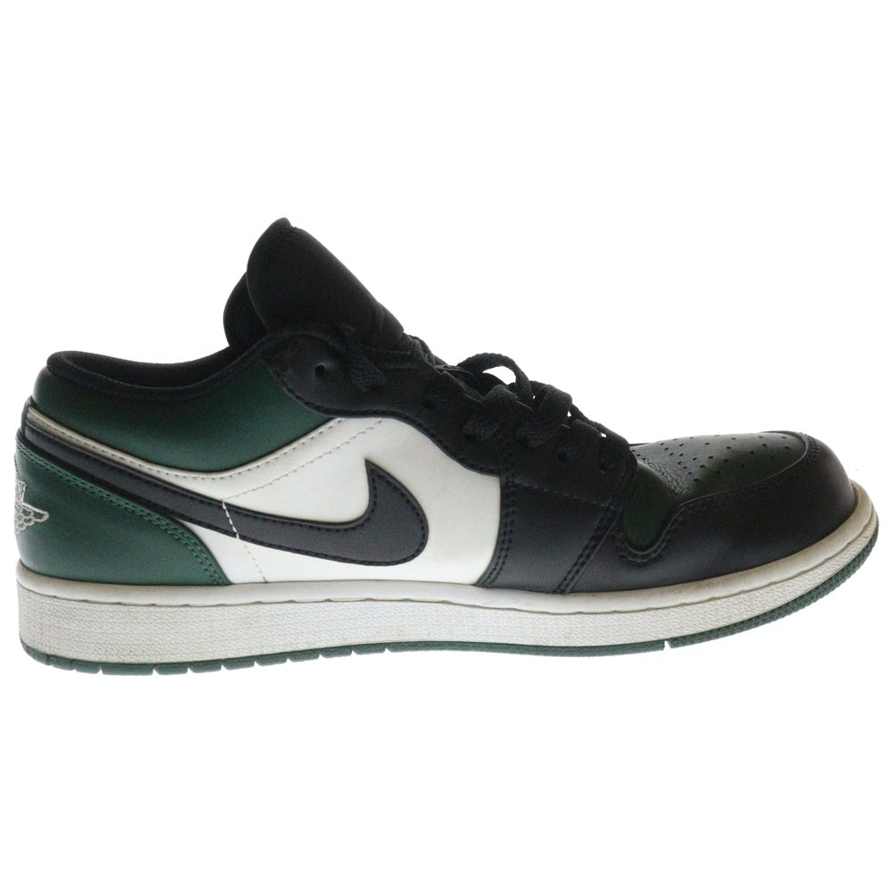 NIKE(ナイキ) AIR JORDAN 1 LOW エアジョーダン 1ローカットスニーカー US9/27.0cm ブラック/グリーン 553558-371