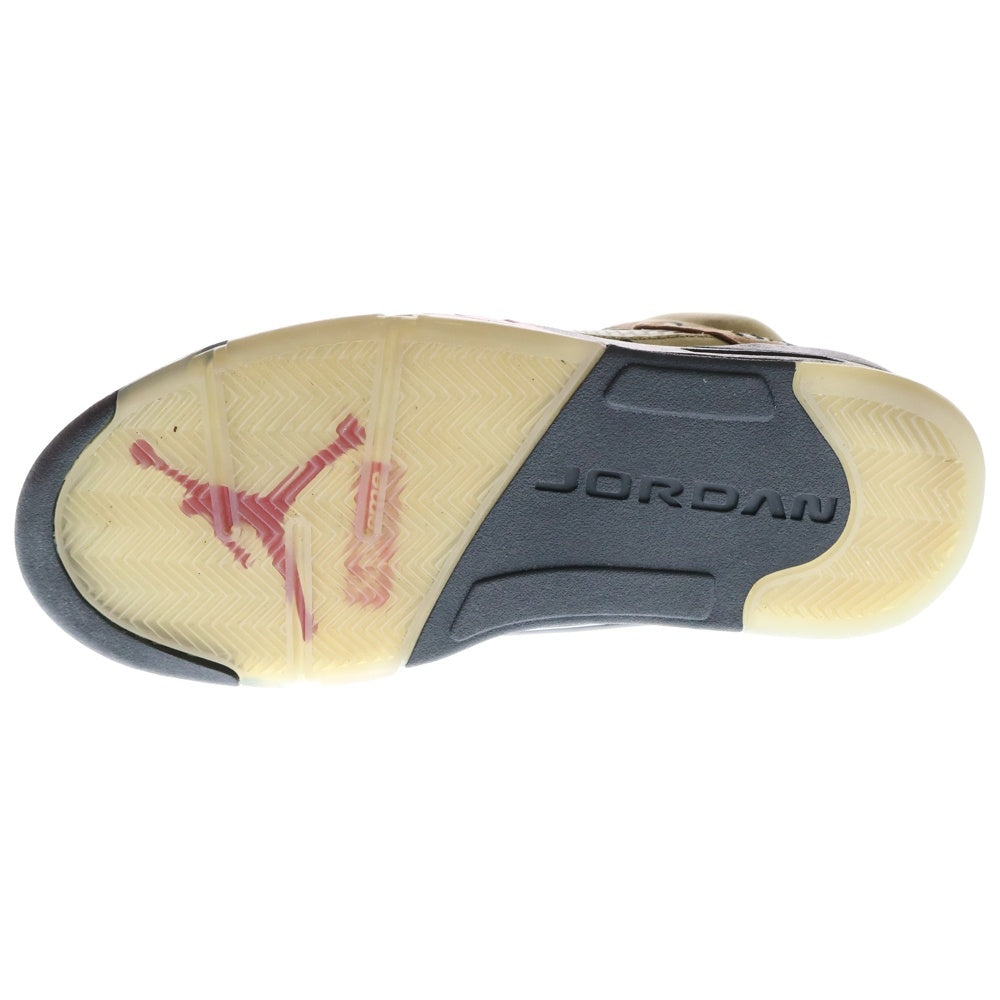 NIKE(ナイキ) 【観賞用 2015年製】 15AW ×Supreme AIR JORDAN 5 RETRO DESERT CAMO エアジョーダン5 デザートカモ ハイカットスニーカー US9.5/27.5cm 824371‐201
