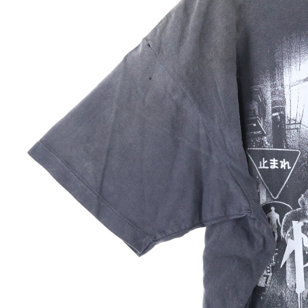 SAINT MICHAEL(セントマイケル) ×GEEKS RULE GSSS TEE 惨家-zange- ギークスルール 半袖Tシャツ ブラック SM-HR1-0000-C25